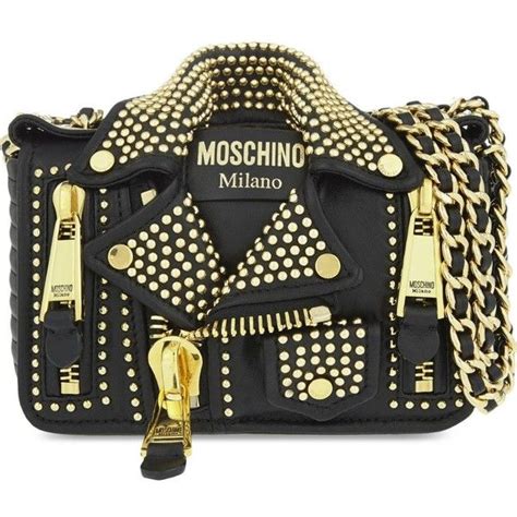 moschino leather satchel bag.